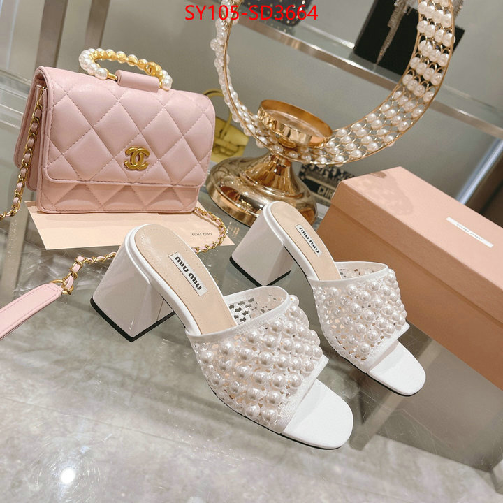 Women Shoes-Miu Miu,mirror copy luxury , ID: SD3664,$: 105USD