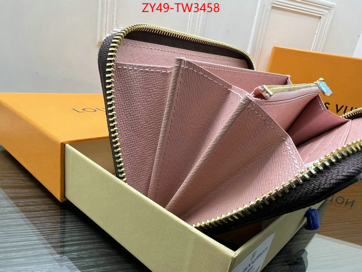 LV Bags(4A)-Wallet,wholesale 2023 replica ,ID: TW3458,$: 49USD