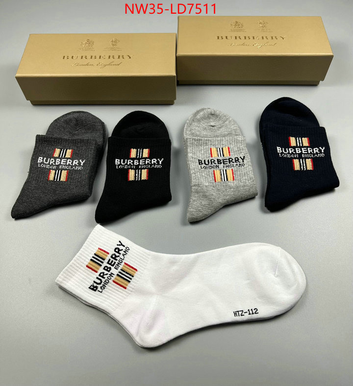 Sock-Burberry,best replica quality , ID: LD7511,$: 35USD