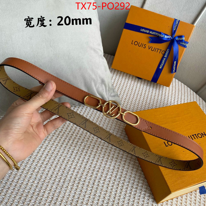 Belts-LV,the best quality replica , ID: PO292,$: 75USD