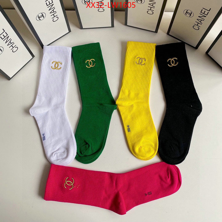 Sock-Chanel,replica 1:1 high quality , ID: LW1605,$: 32USD