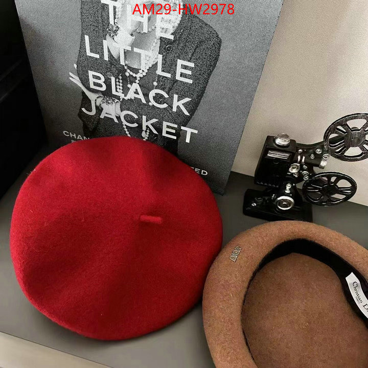 Cap (Hat)-Dior,we provide top cheap aaaaa , ID: HW2978,$: 29USD