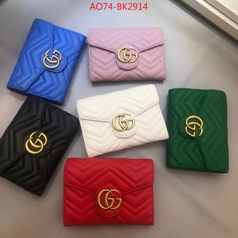 Gucci Bags(4A)-Wallet-,ID: BK2914,$:74USD