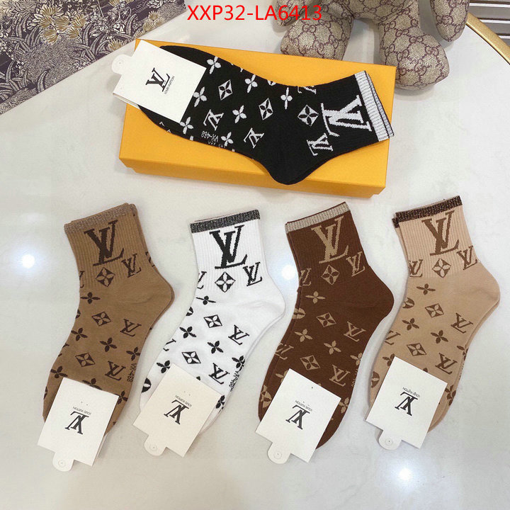 Sock-LV,designer 1:1 replica , ID: LA6413,$: 32USD