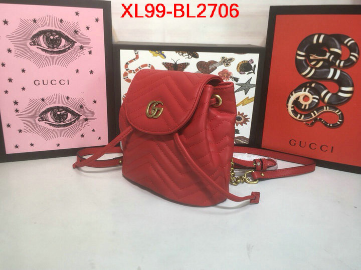 Gucci Bags(4A)-Backpack-,exclusive cheap ,ID: BL2706,$: 99USD