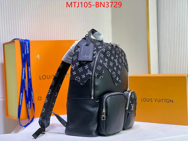 LV Bags(4A)-Backpack-,the top ultimate knockoff ,ID: BN3729,$: 105USD