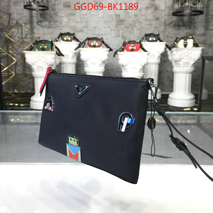 Prada Bags(TOP)-Clutch-,ID: BK1189,$:69USD