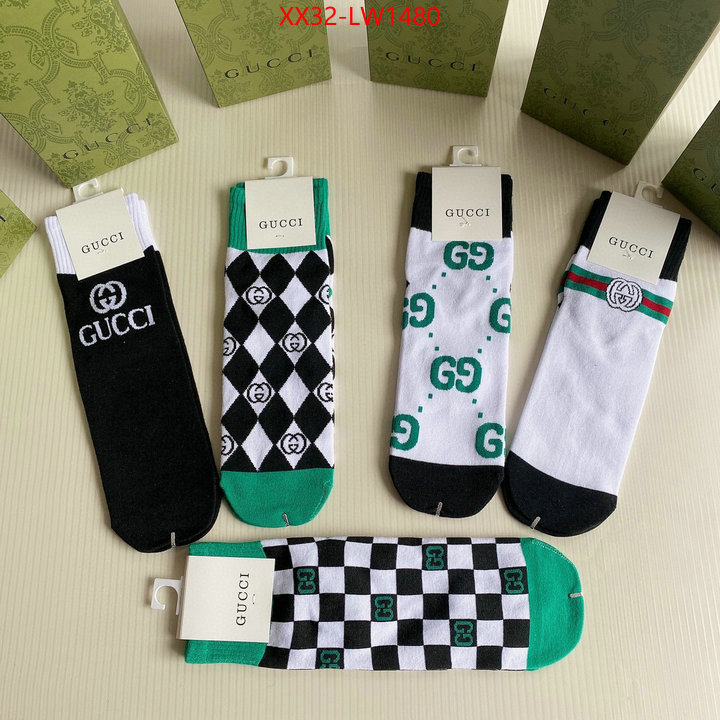 Sock-Gucci,shop the best high quality , ID: LW1480,$: 32USD