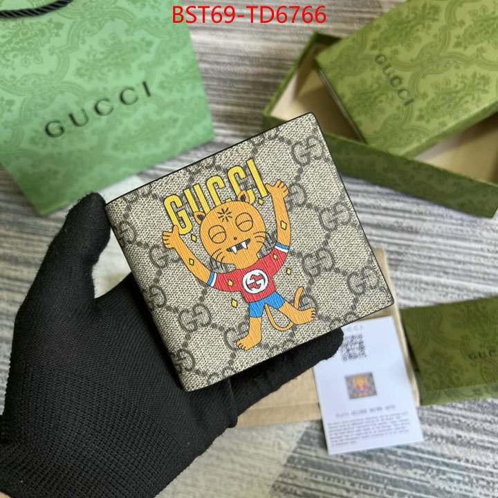 Gucci Bags(TOP)-Wallet-,ID: TD6766,$: 69USD