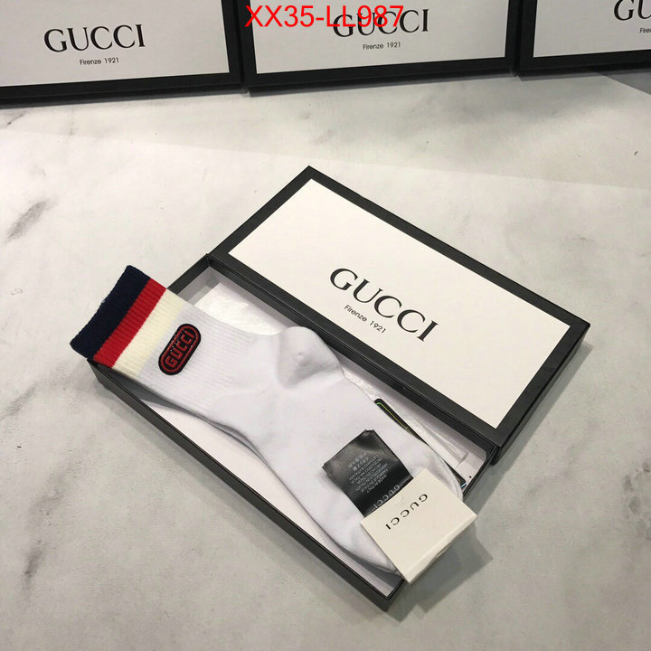 Sock-Gucci,replica aaaaa designer , ID: LL987,$:35USD