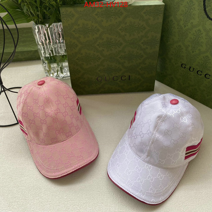 Cap (Hat)-Gucci,high quality 1:1 replica , ID: HV128,$: 32USD