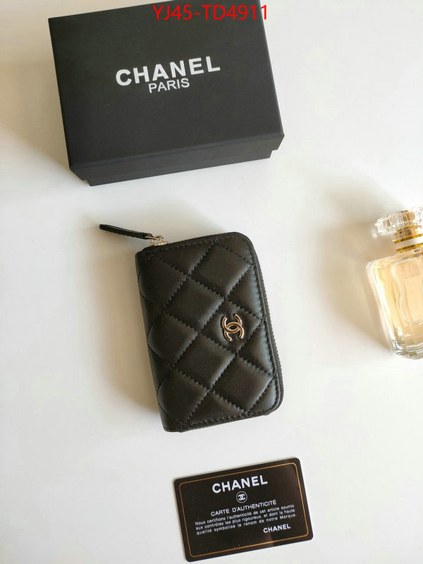 Chanel Bags(4A)-Wallet-,ID: TD4911,$: 45USD