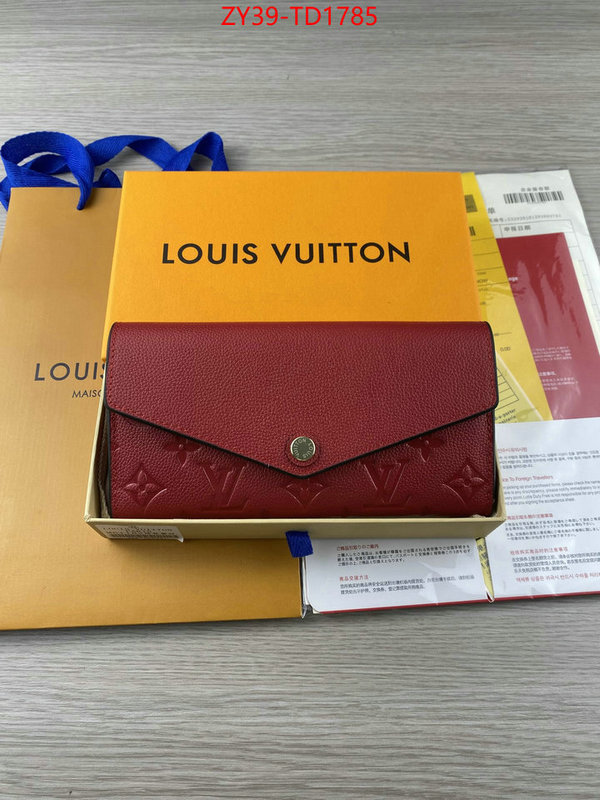 LV Bags(4A)-Wallet,ID: TD1785,$: 39USD