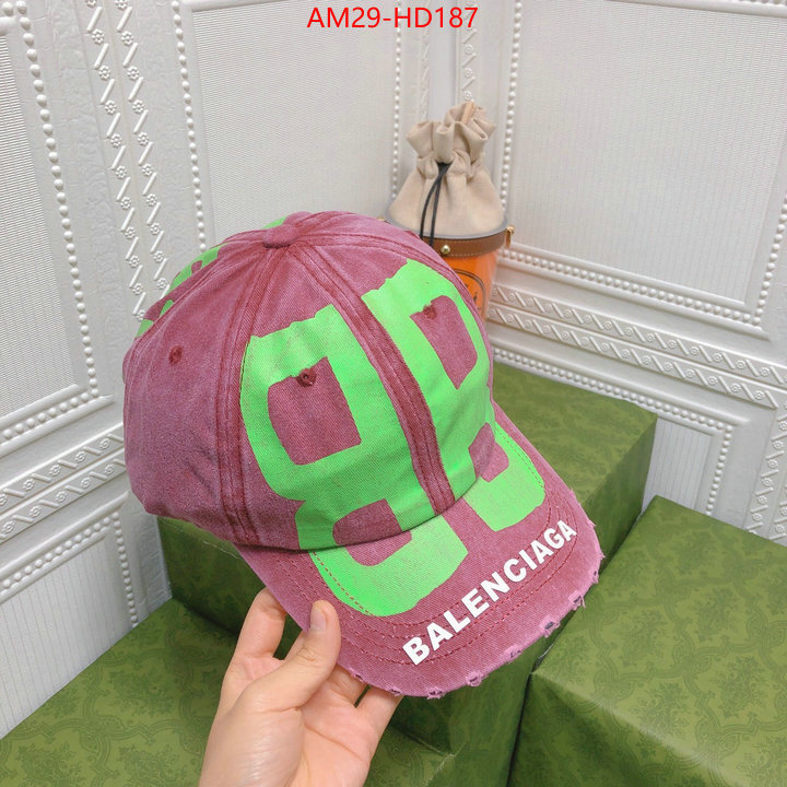 Cap (Hat)-Balenciaga,knockoff highest quality , ID: HD187,$: 29USD