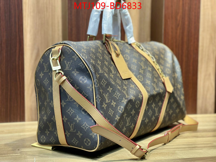 LV Bags(4A)-Keepall BandouliRe 45-50-,1:1 replica ,ID: BD6833,$: 109USD