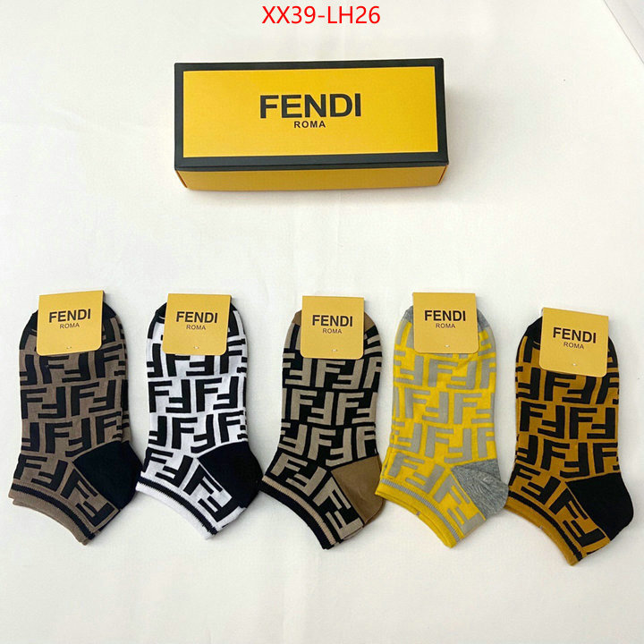 Sock-Fendi,high quality designer replica , ID:LH26,$: 39USD