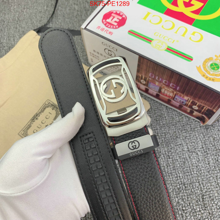 Belts-Gucci,what is a 1:1 replica , ID: PE1289,$: 75USD