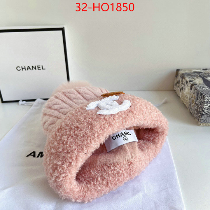 Cap (Hat)-Chanel,1:1 replica wholesale , ID: HO1850,$: 32USD