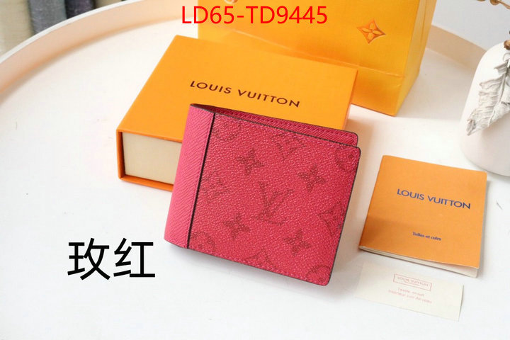 LV Bags(TOP)-Wallet,ID: TD9445,$: 65USD