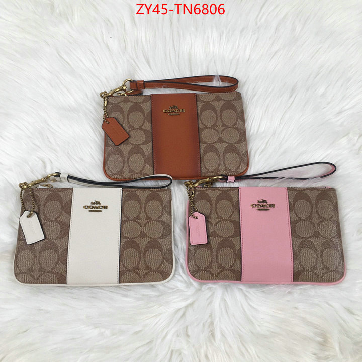 Coach Bags(4A)-Wallet,buy high quality cheap hot replica ,ID: TN6806,$: 45USD