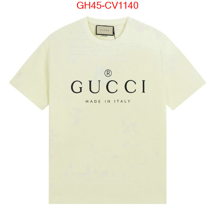 Clothing-Gucci,where quality designer replica , ID: CV1140,$: 45USD