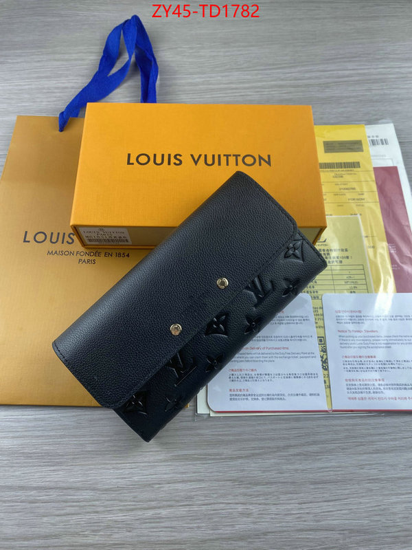 LV Bags(4A)-Wallet,ID: TD1782,$: 45USD