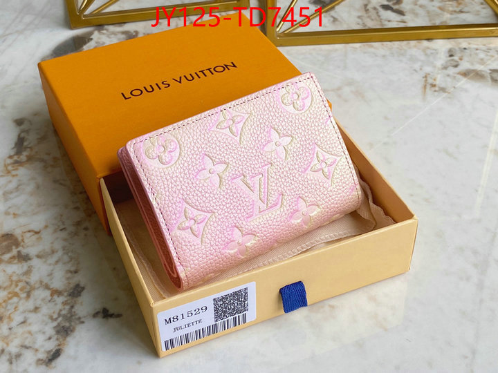 LV Bags(TOP)-Wallet,ID: TD7451,$: 125USD