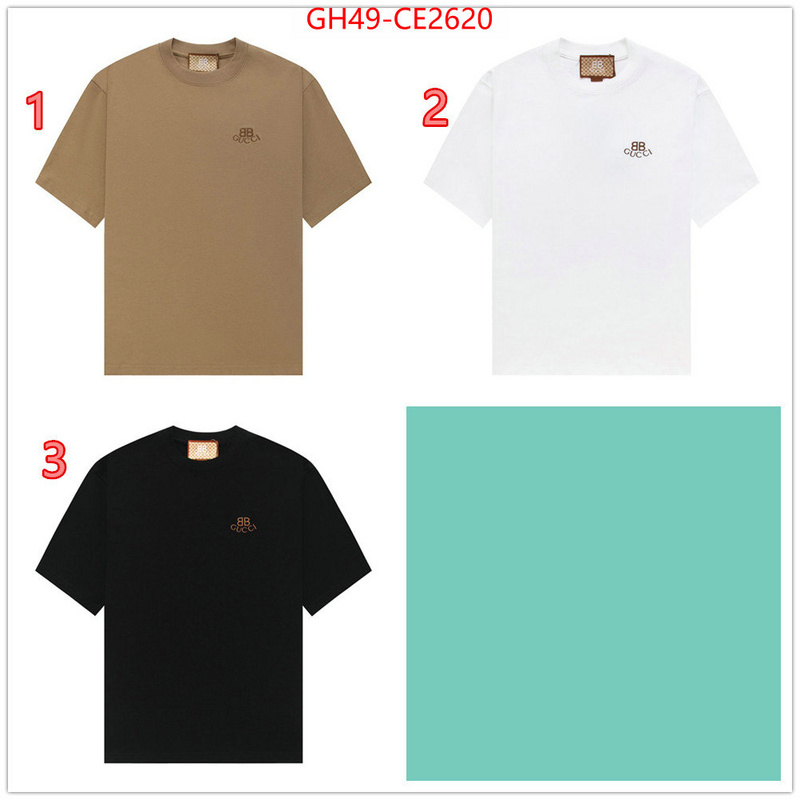 Clothing-Gucci,buy top high quality replica , ID: CE2620,$: 49USD