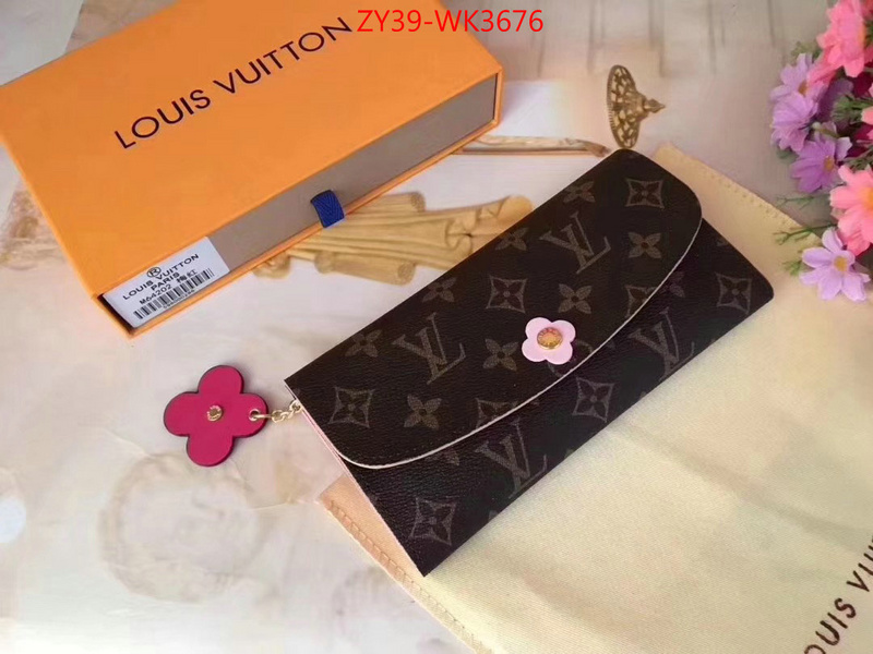 LV Bags(4A)-Wallet,ID: WK3676,$:39USD