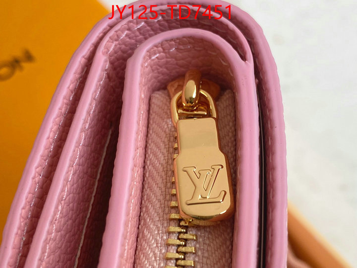 LV Bags(TOP)-Wallet,ID: TD7451,$: 125USD