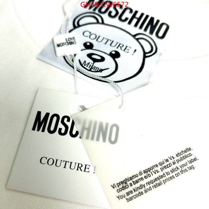 Clothing-Moschino,highest quality replica , ID: CW6572,$: 49USD