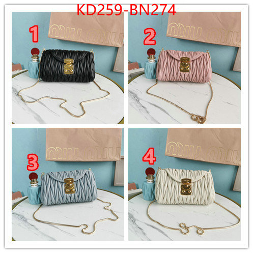 Miu Miu Bags(TOP)-Diagonal-,wholesale designer shop ,ID: BN274,$: 259USD