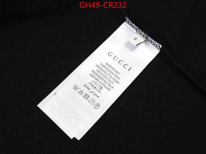 Clothing-Gucci,buy luxury 2023 , ID: CR232,$: 49USD