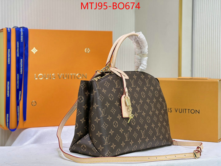 LV Bags(4A)-Handbag Collection-,what is a 1:1 replica ,ID: BO674,$: 95USD