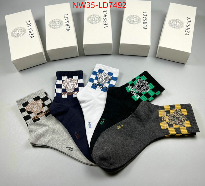 Sock-Versace,fashion designer , ID: LD7492,$: 35USD