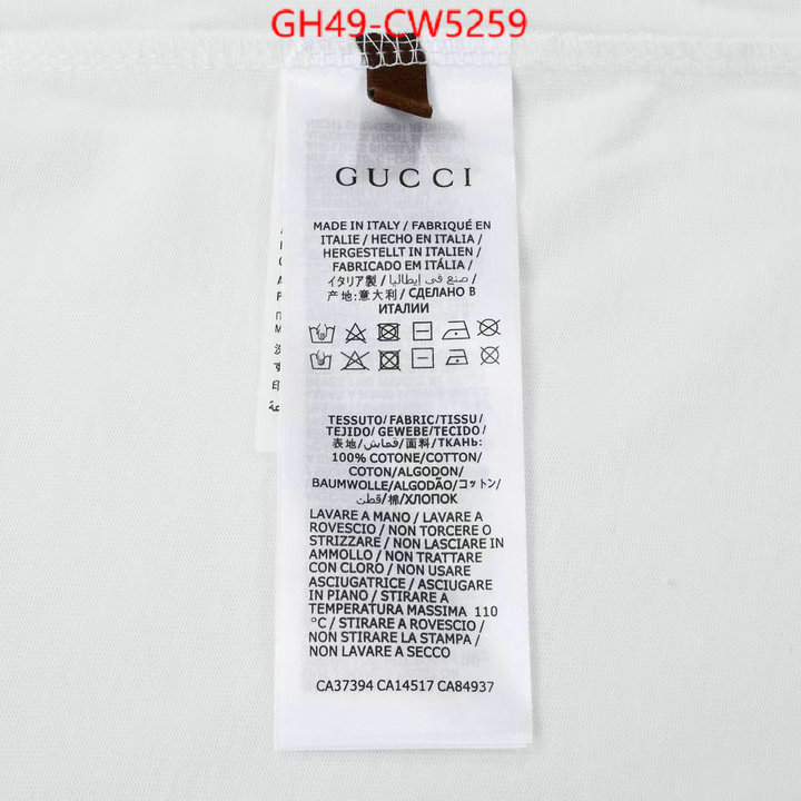 Clothing-Gucci,where to find the best replicas , ID: CW5259,$: 49USD