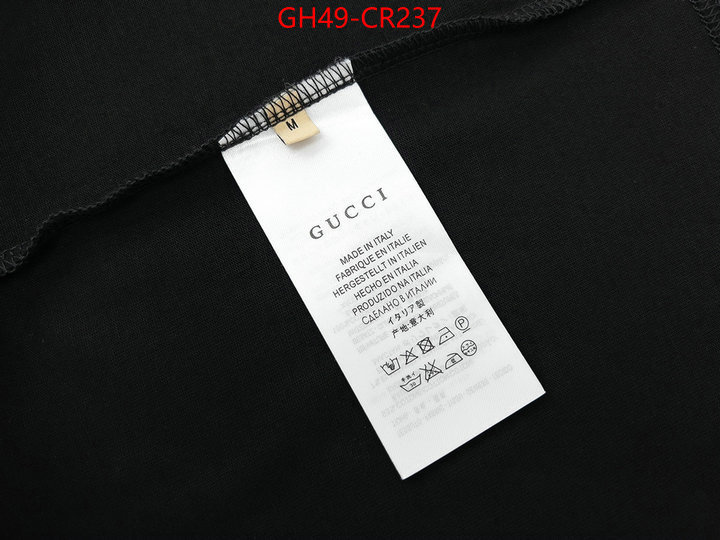 Clothing-Gucci,replica 2023 perfect luxury , ID: CR237,$: 49USD