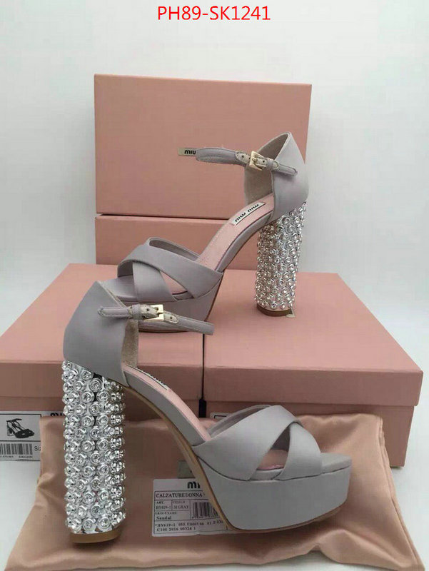 Women Shoes-Miu Miu,top quality fake ,first copy , ID: SK1241,$:89USD