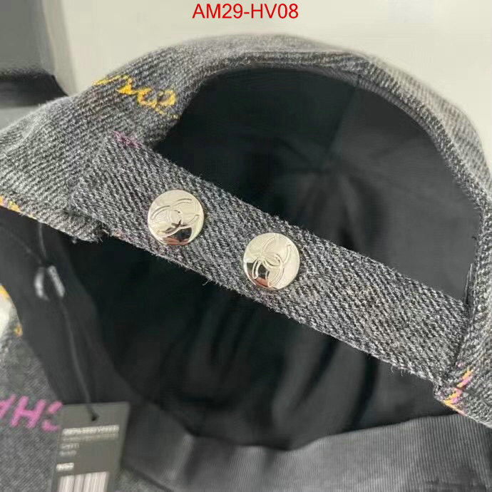 Cap (Hat)-Chanel,2023 replica , ID: HV08,$: 29USD