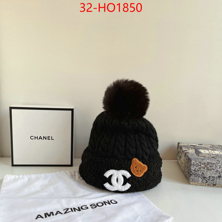 Cap (Hat)-Chanel,1:1 replica wholesale , ID: HO1850,$: 32USD