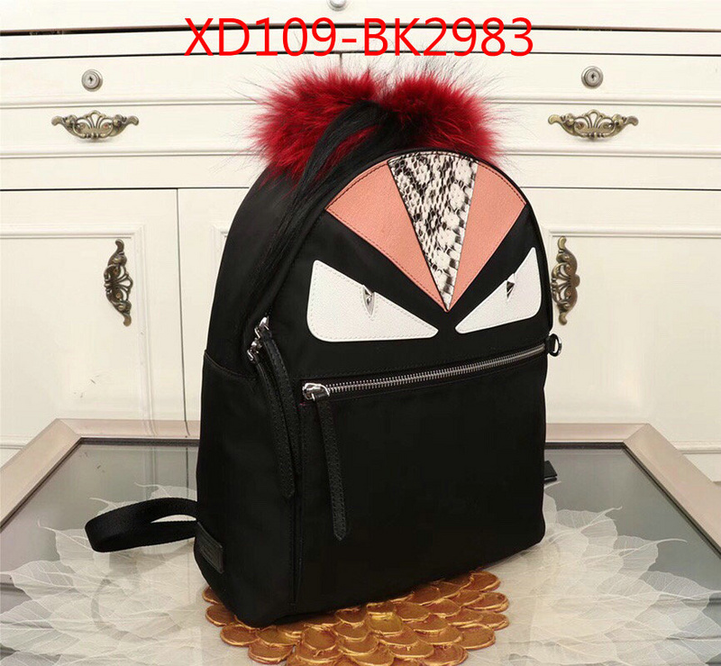 Fendi Bags(4A)-Backpack-,top quality fake ,ID: BK2983,$:109USD