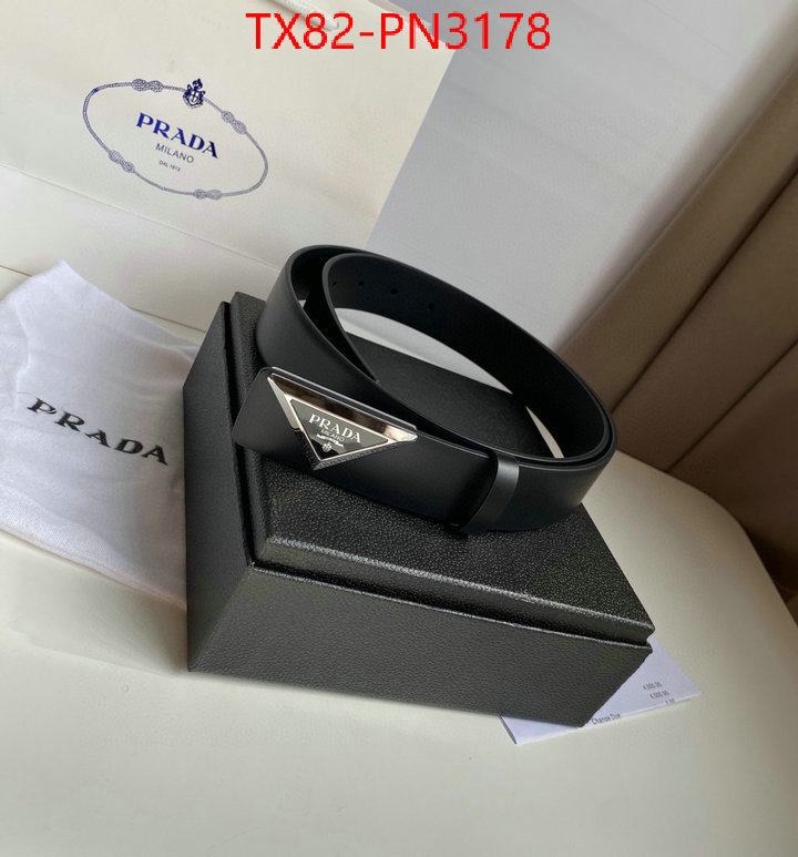 Belts-Prada,7 star quality designer replica , ID: PN3178,$: 82USD