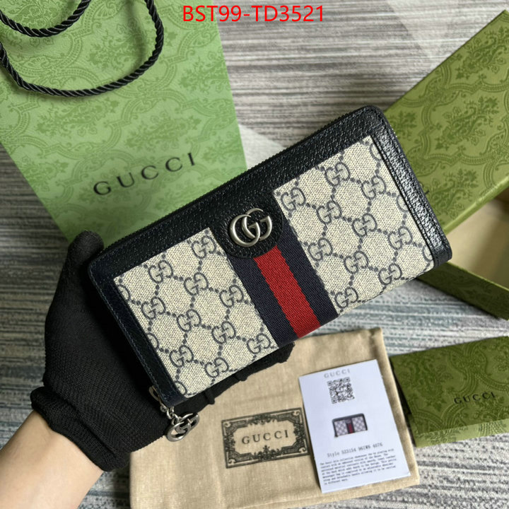 Gucci Bags(TOP)-Wallet-,ID: TD3521,$: 99USD