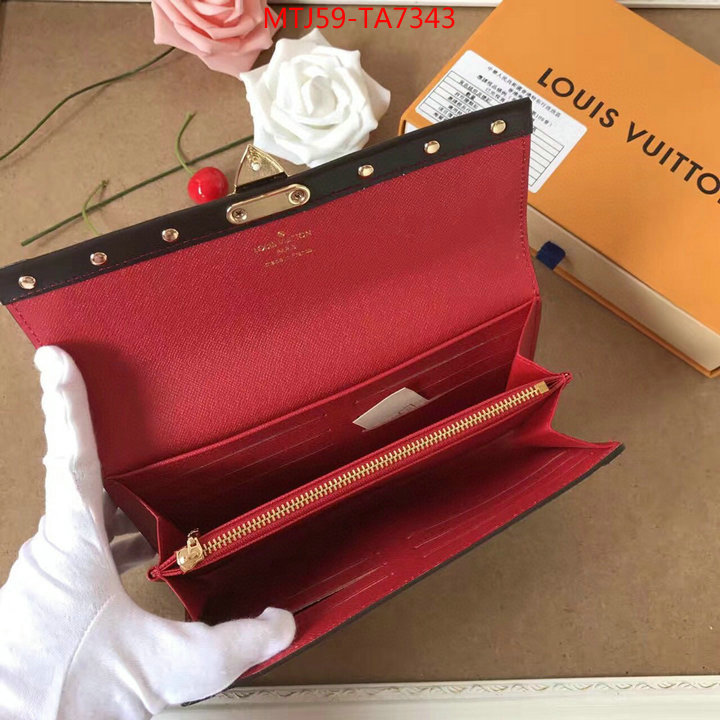 LV Bags(4A)-Wallet,ID: TA7343,$: 59USD