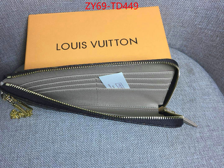 LV Bags(4A)-Wallet,ID: TD449,$: 69USD