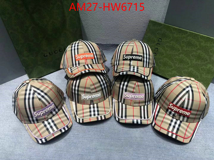 Cap (Hat)-Supreme,how to buy replcia , ID: HW6715,$: 27USD