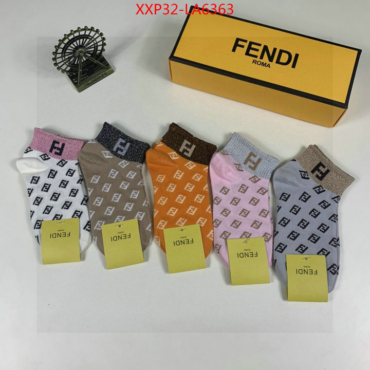 Sock-Fendi,what's the best place to buy replica , ID: LA6363,$: 32USD