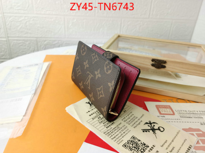 LV Bags(4A)-Wallet,ID: TN6743,$: 45USD