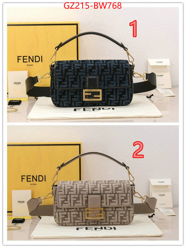 Fendi Bags(TOP)-Baguette,replica 1:1 high quality ,ID: BW768,$: 215USD