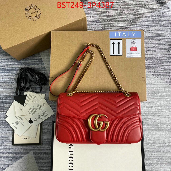 Gucci Bags(TOP)-Marmont,can you buy knockoff ,ID: BP4387,$: 249USD